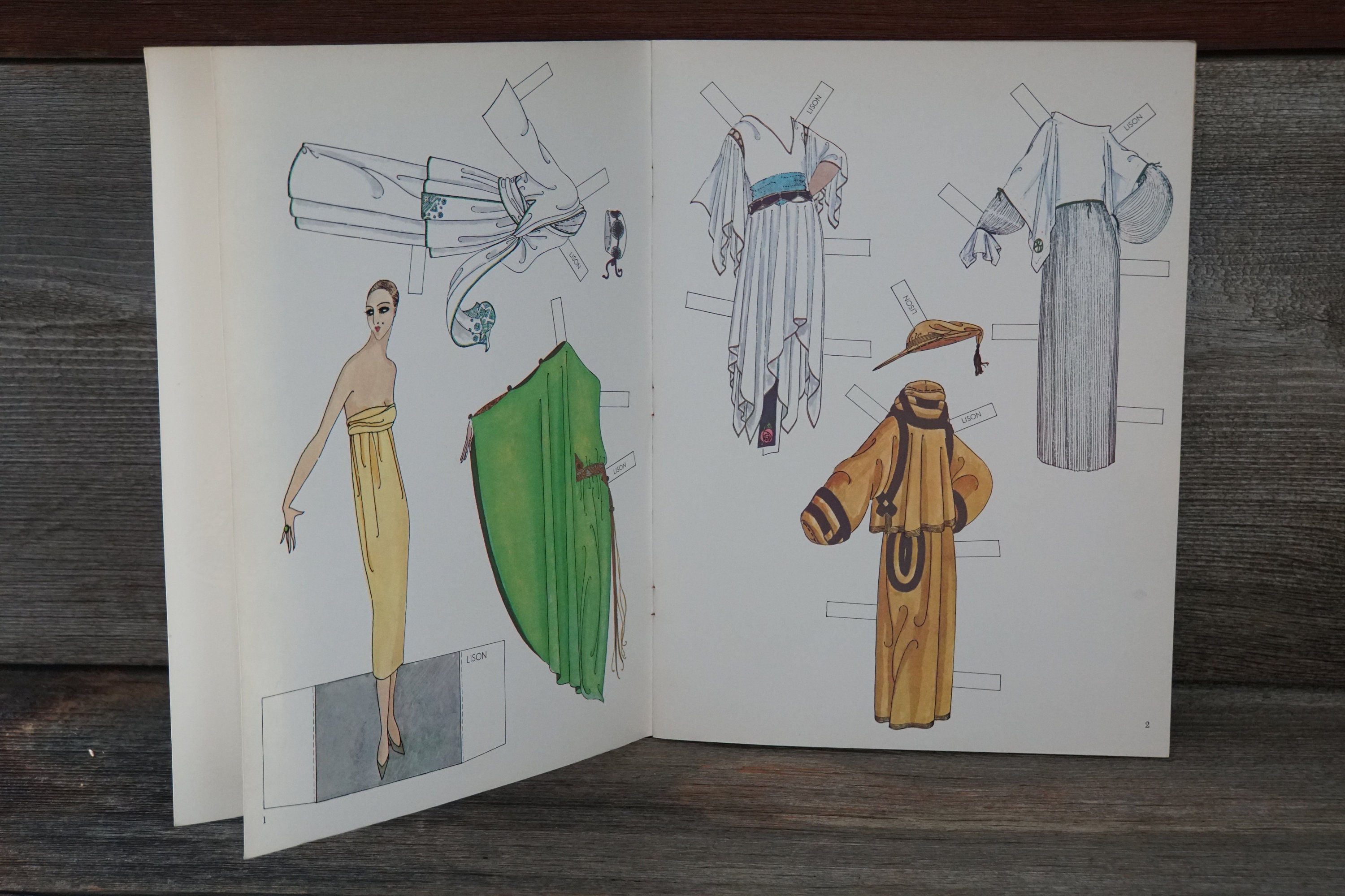 Erte Fashion Paper Dolls of the Twenties Vintage 1970s Dover Etsy