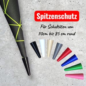 Schultüten Spitzenschutz | Schutz für Schultütenspitze | Zubehör für DIY Schultüte, Zuckertüte | 70 cm - 85 cm rund | Einschulung, Schulkind