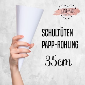 Papprohling, Zuckertüten-Rohling - 35cm