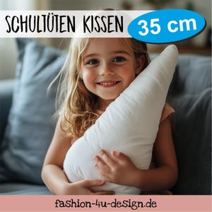 35 cm Kissen für Schultüten, Kissen-Inlett für Zuckertüten, Füllkissen, Kisseninlett, Schultütenkissen
