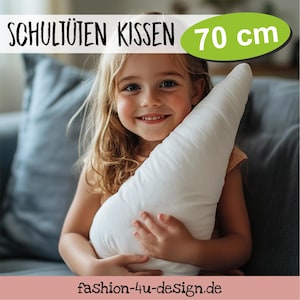 70 cm Kissen für Schultüten, Kissen-Inlett für Zuckertüten, Füllkissen, Kisseninlett, Schultütenkissen