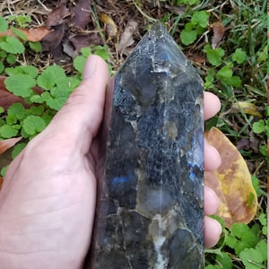 LARGE Labradorite obelisk tower