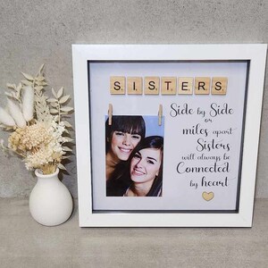 Sister, Sis, Sister Gift, Gift from Sister, Personalised Frame, Scrabble Frame