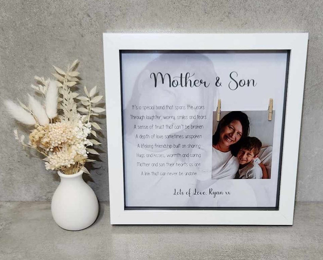 Picture Frame Mother And Son Gifts Mother Gifts From Son To