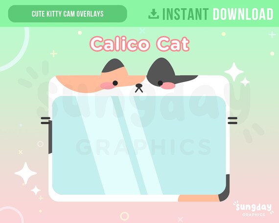 Twitch Cam Overlay Cute Kitty Cat