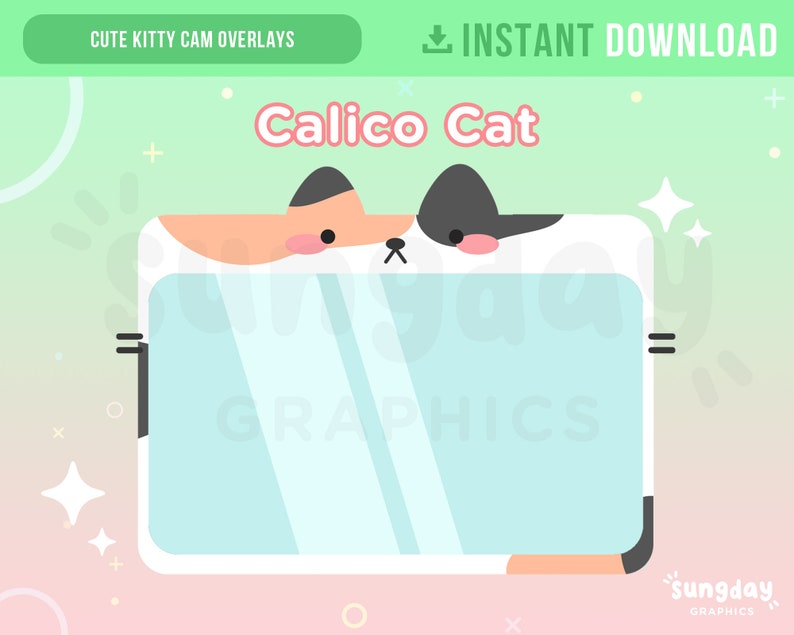 Twitch Cam Overlay Cute Kitty Cat