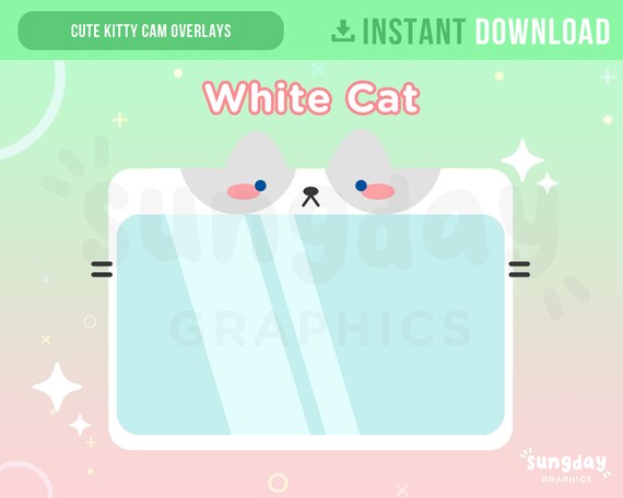 Twitch Cam Overlay Cute Kitty Cat