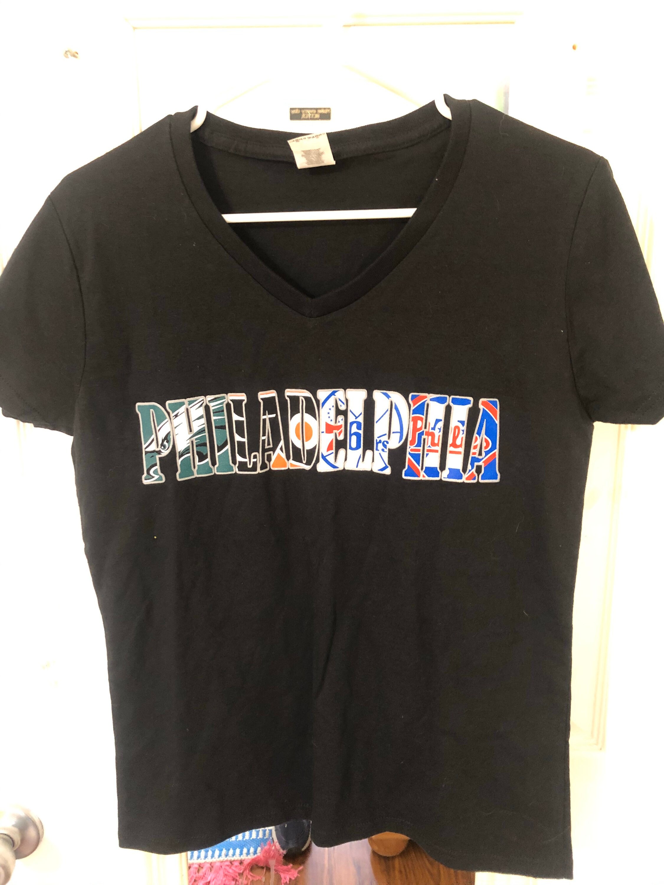 Philadelphia Sports Black M T-shirt Phillies Flyers | Etsy