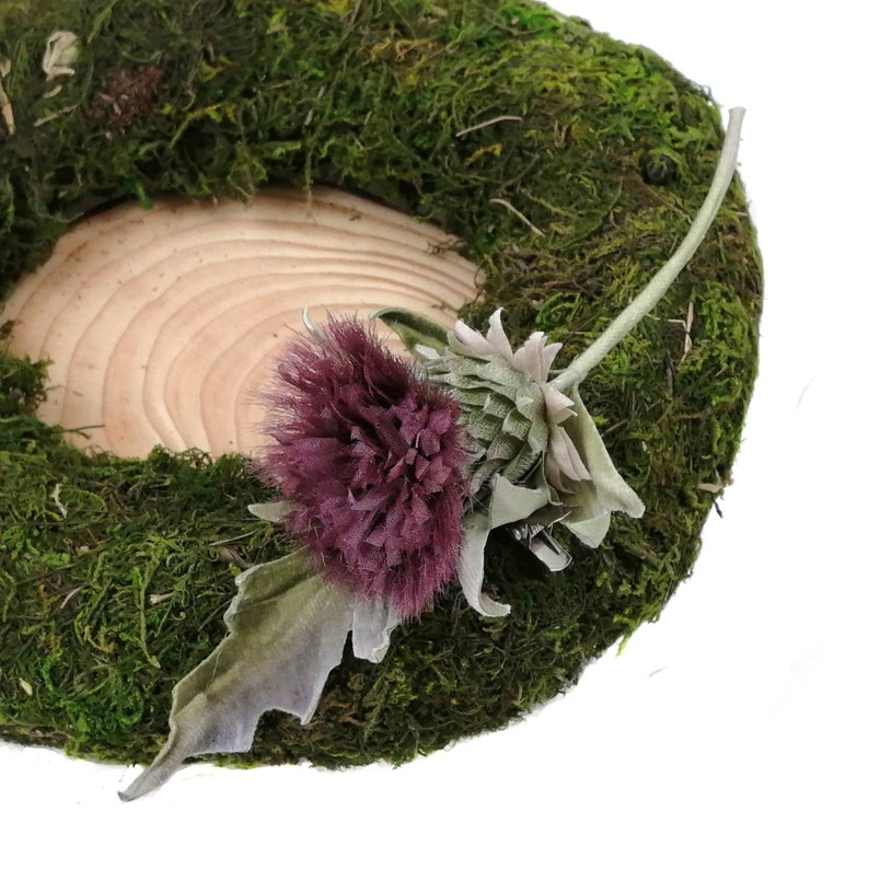 Scottish thistle christmas ornament gift purple faux flower Etsy