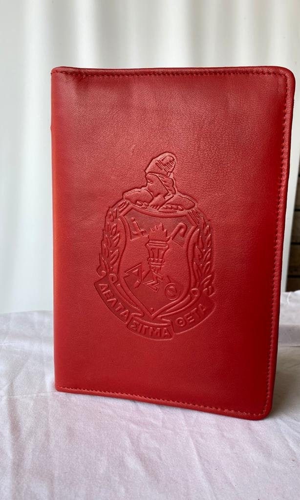 Delta Sigma Theta (ΔΣΘ) Sorority Leather Ritual Book Cover