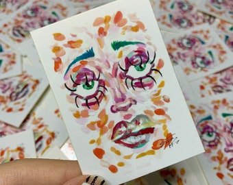 Abstract portrait - Sticker