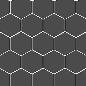 以下が含まれることがあります： ハニカムパターンを施した白黒のグラフィックデザイン。画像の下部に「FX BSDESIGN」というテキストがあります。
