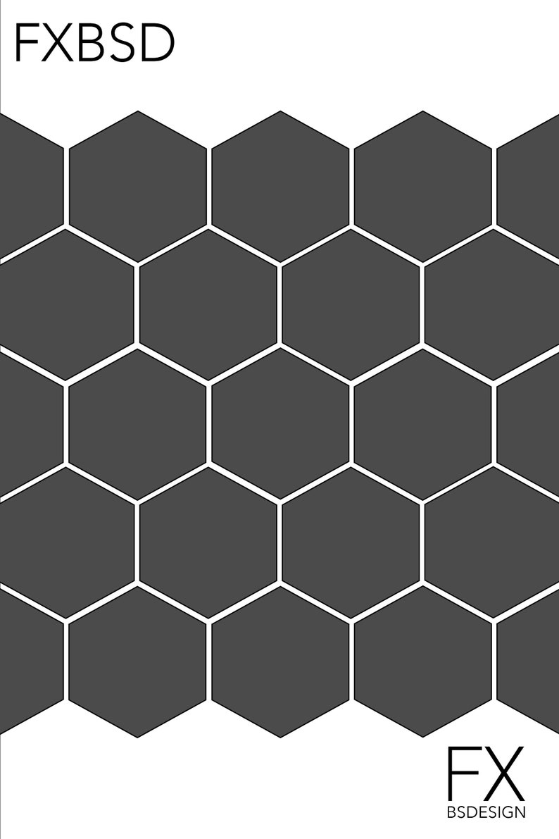 May include: A black and white graphic design with a honeycomb pattern. The text "FX BSDESIGN" is at the bottom of the image.