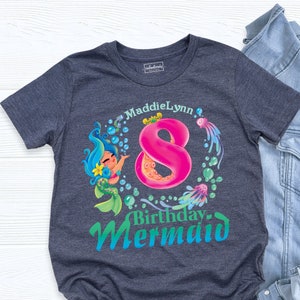 Mermaid Barbie Birthday Tshirt Etsy