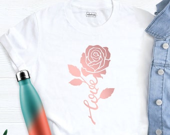 Rose All Day Shirt, Rose Flowers T-Shirt, Rose Mom Shirt, Rose Shirt, Shirt With Rose, Cute Rose Tee, Women Rose All Day Shirt, Rose Outfit