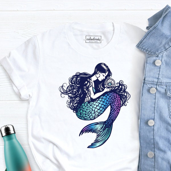Mermaid Shirt, Mermaid Mandala Shirt, Mermaid Shirt For Girls, Mermaid Mandala Tee, Mermaid Lover Shirt, Mermaid Birthday Shirt, Mermaid Tee