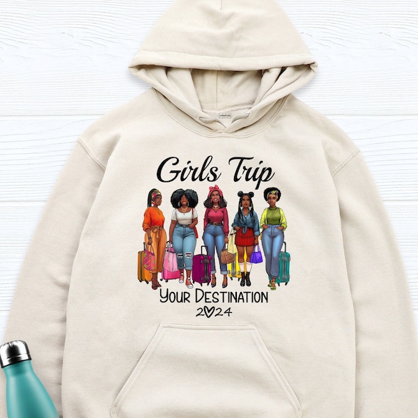 Personalized Girls Weekend Hoodie, Custom Girls Trip 2024 Sweatshirt, Summer Vacation Sweater, Girls Holiday Shirt, Besties Trip Sweatshirt