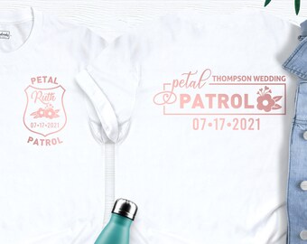 Bridesmaid Shirts, Petal Patrol Shirt, Bride Party Shirt, Flower Girl Shirt, Petal Patrol Tshirt, Ring Bearer Outfit, Bridesmaid Tees