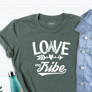 Love My Tribe Shirt, Cute Mom Shirt, Womens Love My Tribe Tee, Family Reunion Shirts, Matching Family Shirt, New Mom Shirt, Mom of Tribe Tee
