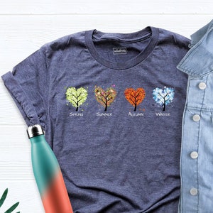Seasons Tree Shirt, Seasons Shirt, Funny Plant T-Shirt, Positive Vibes Tee, Seasons Shirt, Cute Winter Shirt, Seasons in Trees, Nature Shirt