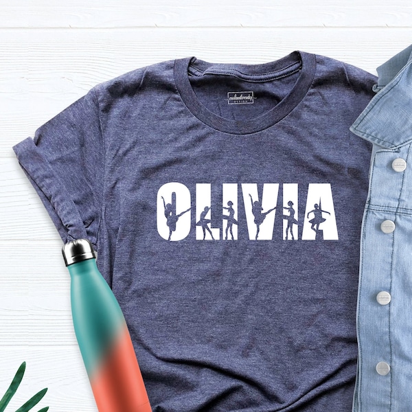 Personalized Ballet Shirt, Ballet Name Shirt, Custom Girl Name Tee, Dance Teacher Shirt, Custom Dancer Shirt, Ballerina Shirt, Ballet Shirts