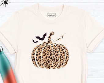 Leopard Pumpkin Shirt, Cheetah Pumpkin Shirt, Thanksgiving Shirt, Family Matching Shirt, Fall Shirt, Thankful Shirt, Hello Pumpkin Shirt