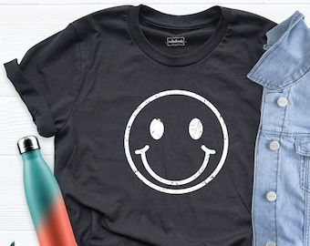 Smiley Face Shirt, Smiling Face Shirt, Good Fine Shirt, Happy Face Shirt, Retro Smiley Face Tshirt, Smiley Face Tshirt, Women's Shirt
