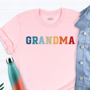 Colorful Grandma Shirt, Mothers Day Shirt, Grandma To Be Shirt, Pregnancy Announcement Shirt, Grandmother Birthday Shirt, Grandma Love Shirt