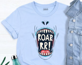 Roarr Shirt, Dinosaur T-Shirt, Matching Dinosaur Shirts, Dinosaur Birthday Party Shirt, Cute Dinosaur Shirt, Roar Dinosaur Shirt, Dino Shirt