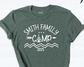 Family Camp Shirt Custom Camp Tshirt Tee, Camping 2025 Summer Shirt, Cousin Camp Crew Shirt, Family Matching Camping Shirt Camp Vacation Tee
