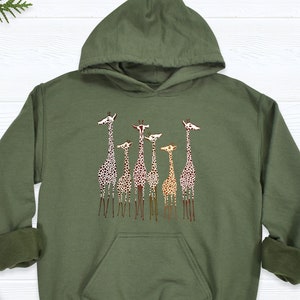 Giraffe Hoodie, Giraffe Lover Xmas Sweater, Giraffe Holiday Shirt, Womens Christmas Sweatshirt, Funny Quotes Hoodie, Giraffe Sweatshirt