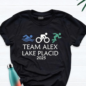 Triathlon T-Shirt, Lake Placid Sports Shirt, Triathlon Shirt 2025 Extreme Sports Shirt, Biker Shirt, Marathon Shirt, Swimming Shirt