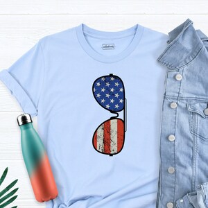 The USA Flag Shirt, 4th Of July Shirt, Patriotic Sunglasses Shirt, Fourth Of July Shirt, America Flag Shirt, Independence Day Tee