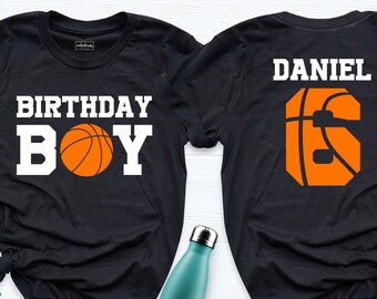 Birthday Boy Shirt, Custom Basketball Birthday Shirt, Personalized Boy Tee, Custom Birthday Tee Shirt, Boy Birthday Shirt, Basketball Tshirt