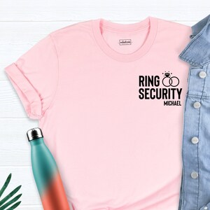 Ring Security Shirt, Ring Bearer Outfit, Ring Bearer Shirt, Wedding Shirt, Ring Bearer Proposal Shirt, Bride Ring Tee, Bridal Party Shirts