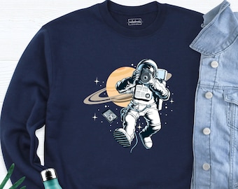 Astronaut Sweatshirt | Etsy Astronaut Sweatshirt | Etsy