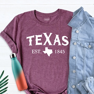 Texas Shirt Texas Map Tee Shirt, Texas Cities Shirt, Texas Tee, Texas T-Shirt, Texas Lover Shirt, Texas Outfit,  Women Texas Pride Shirt