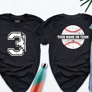 Baseball Numbers Shirt, Baseball Custom Birthday Shirt, Baseball Love Shirt, Personalized Baseball Tees, Custom Baseball Tee, Baseball Gifts