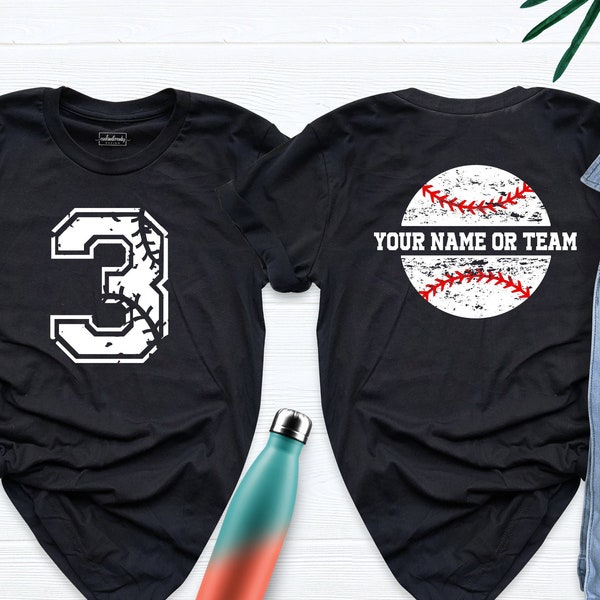 Baseball Numbers Shirt, Baseball Custom Birthday Shirt, Baseball Love Shirt, Personalized Baseball Tees, Custom Baseball Tee, Baseball Gifts