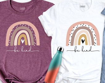 Be Kind Rainbow Shirt, Kindness Shirt, Teacher Gift Shirt, Motivational Shirt, Be Kind Shirt, Positive Shirt, Be Kind T-Shirt, Boho Shirt