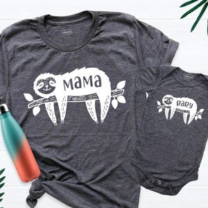Matching Mama Baby Sloth Shirts