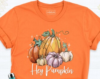 Hey Pumpkin Fall Season Shirt, Autumn Vibes Shirt, Pumpkin Patch Tee, Thanksgiving Shirts, Fall Shirts for Women, Pumpkin Season Shirt
