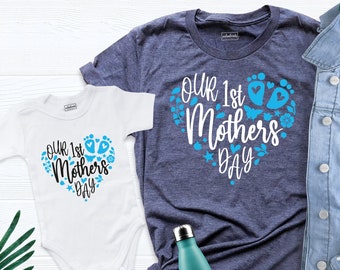 Mom and Baby Shirt Mothers Day Our 1st Mother's Day Shirt, Mothers Day Matching Shirt, First Mothers Day Shirt, Mommy And Me Matching Shirt