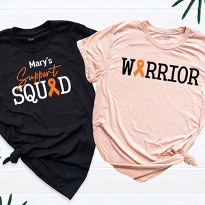 MS Shirt, Support Squad Shirt, Awareness Team Multiple Sclerosis Tee, Orange Ribbon Shirt, MS Warrior Shirts, Custom Support Fighter Tshirt