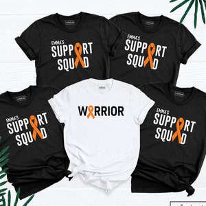 MS Awareness Team Support Squad Shirts Tee, Personalized Multiple Sclerosis Group Tshirt, Orange Ribbon Warrior Fighter Shirt, MS Walk Shirt