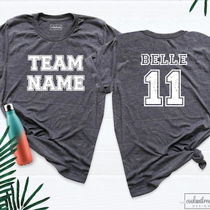 Custom Team Shirt, Personalized Sport Shirt Mom Truck Tshirt, Athletic Number Tee, School Team Name Shirt, Jersey Number Shirt Mascot Shirts
