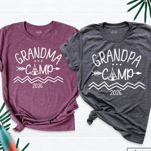 Grandma Camp Shirt Grandpa Camping Shirt Grandparents Camp Tshirt, Family Camp Tshirt Custom Camp Shirt Nana Papa Camp Shirt Summer Camp Tee