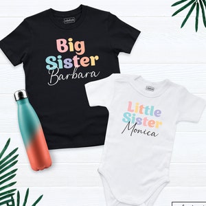 Big Sister Little Sister Shirt, Matching Sister Shirt, Family Matching Shirt, Sisters Shirt, Matching Sibling, Pregnancy Announcement Shirt