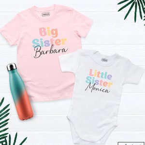 Big Sister Little Sister Shirt, Big Sis Shirt, Lil Sis Shirt, Personalized Big Little Sister Shirts, Mother's shirt, Matching Family Shirts