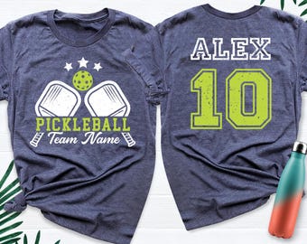 Pickleball Shirts Woman Pickleball Team shirt Custom Name Shirt Player Number Pickleball Tshirt, Pickleball Fan Tee Game Day Sport Lover Tee